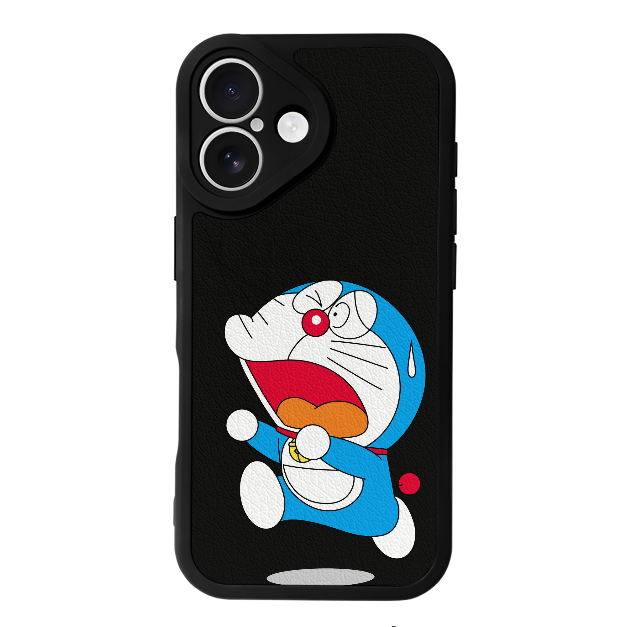 （画像用） ドラえもん Doraemon 【iPhone 16シリーズ対応】シリコンスマホケース（レザー調） 材質：シリコン